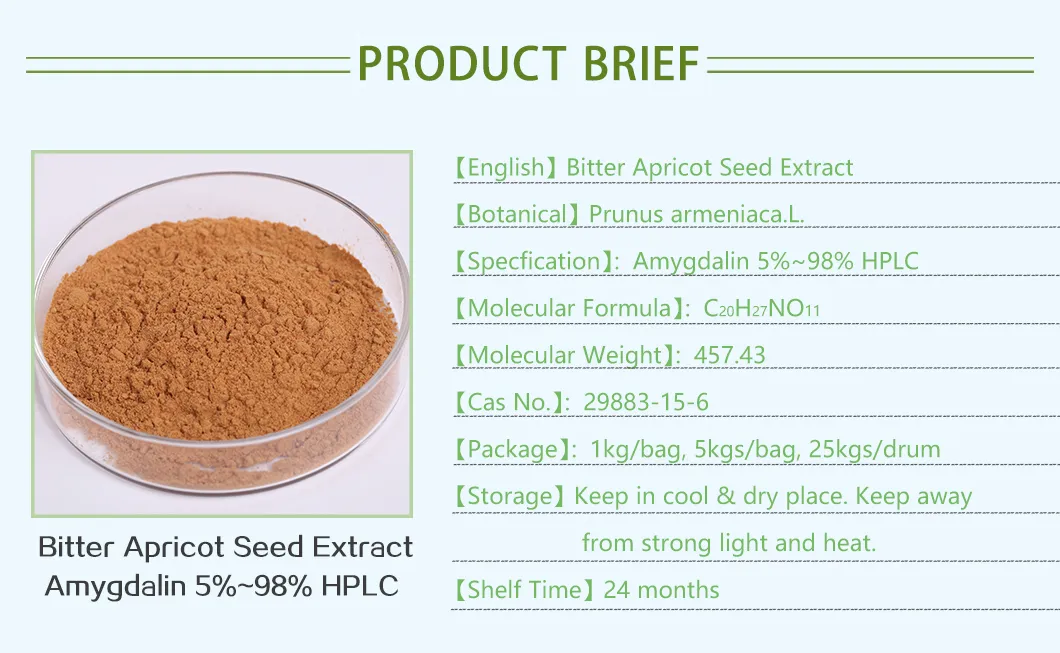 10% Apricot Kernel Extract Amygdalin Powder B17 Vitamin Extract