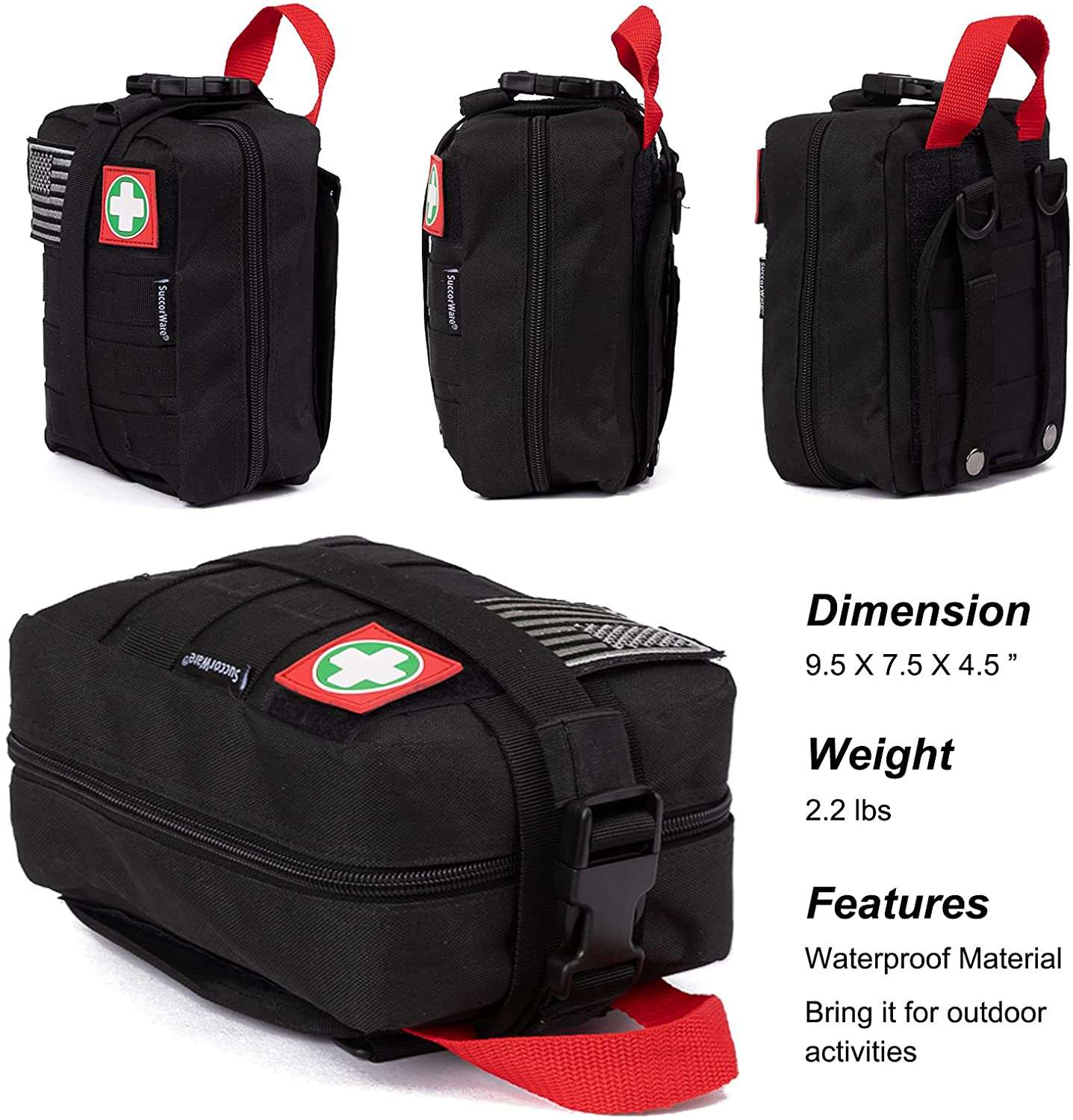 What does first aid equipment include?