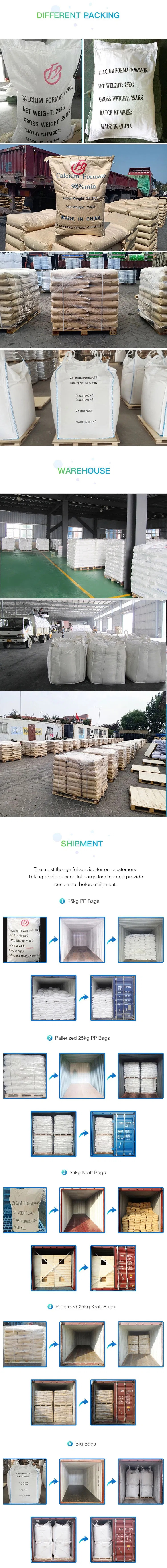 Calcium Formate Powder Fengda CAS 544-17-2 Price Technical Industrial Grade 98 Calcium Formate for Construction