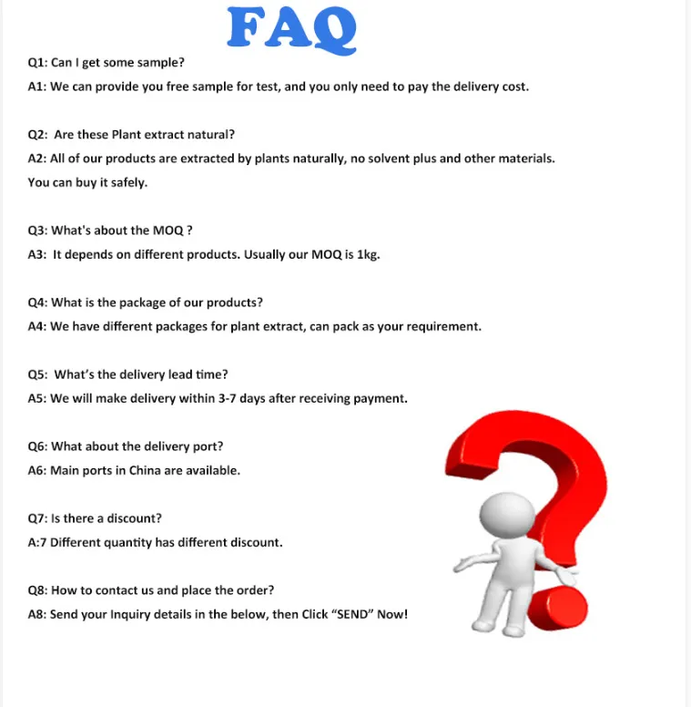 China Manufacturer Plant Extract Imperatorin 1% 98% 482-44-0 Ammidin Powder