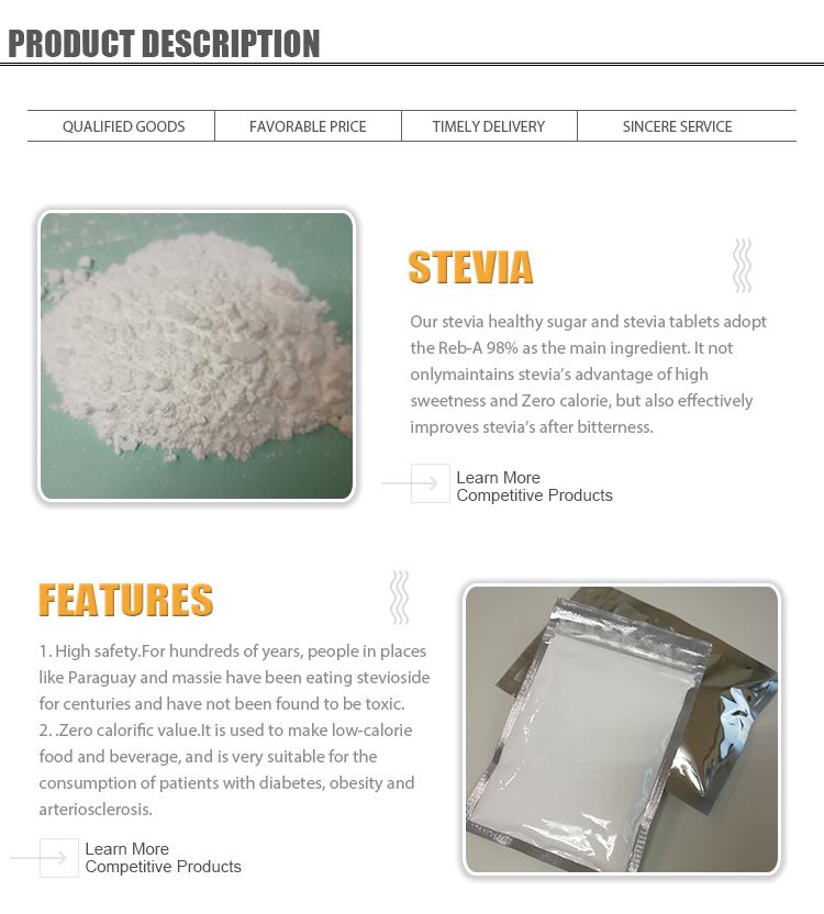 High Quality Sweetener Stevia Extract / Stevia Tablets