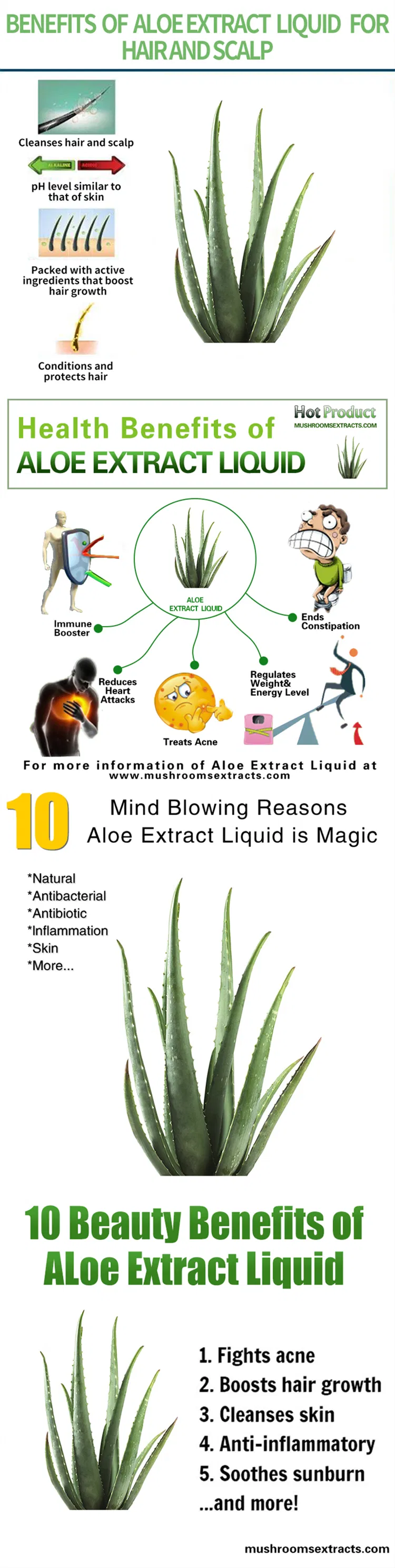 Immunity Supplement Beauty Supply Cosmetics Soothing Moisturizing Aloe Vera Extract Liquid