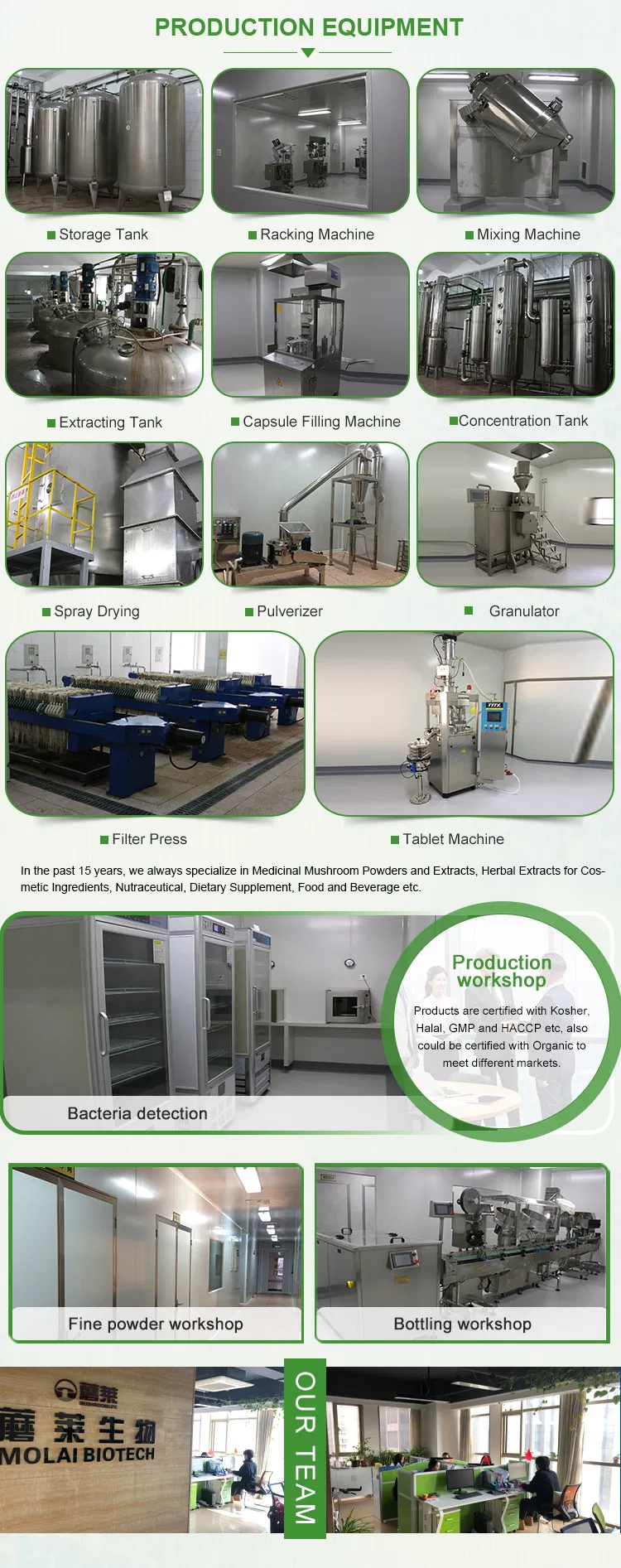 ISO HACCP Certified Soy Isoflavones Daidzein Soybean Extract